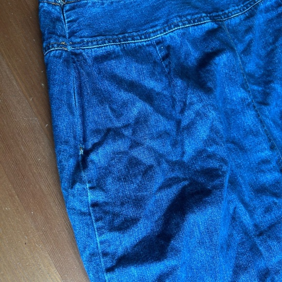 Vintage Bill Blass Jeans  Denim Lace-Up Women's Skirt Size 10 - Picture 11 of 13